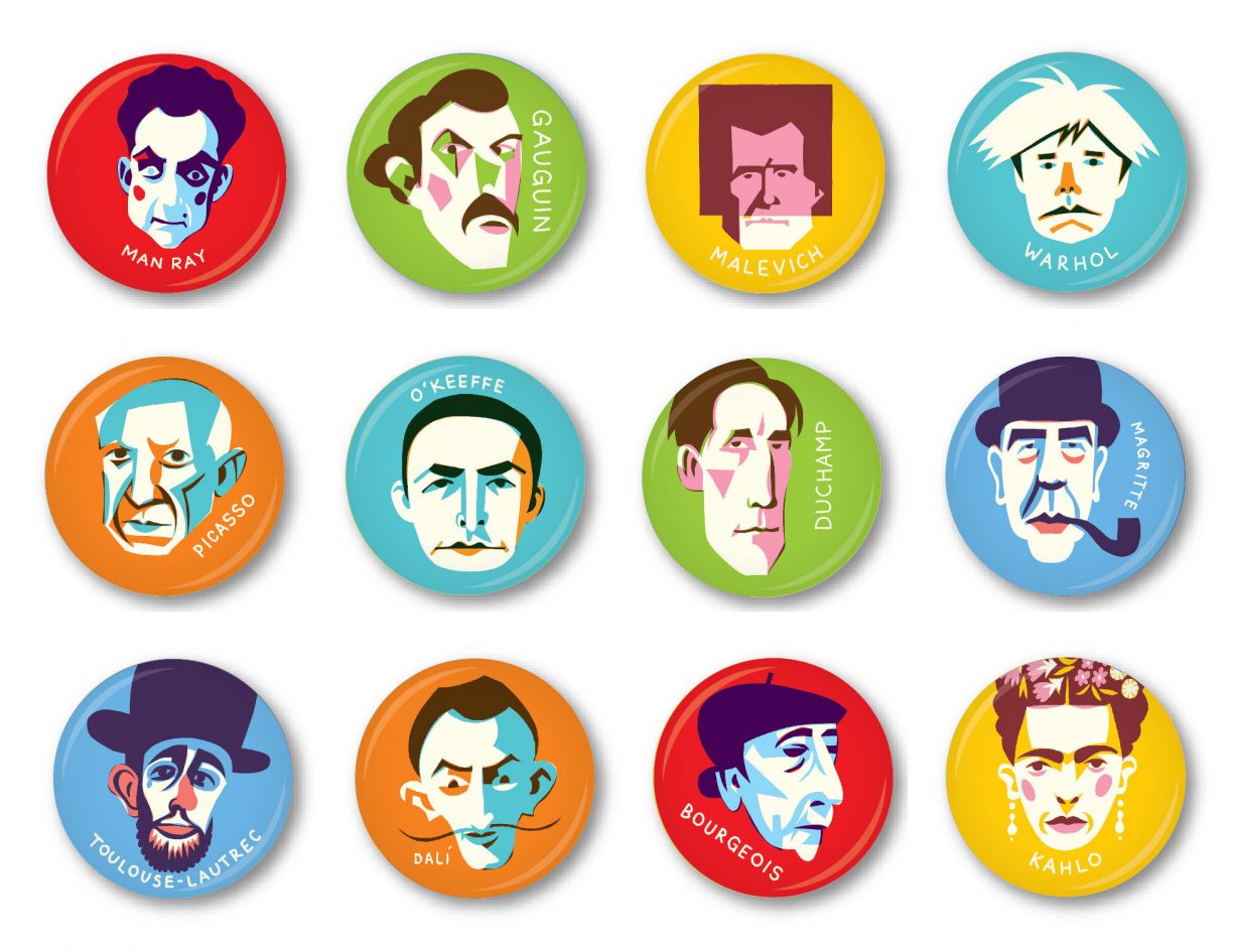 Artist Badge x 4 Kehvola